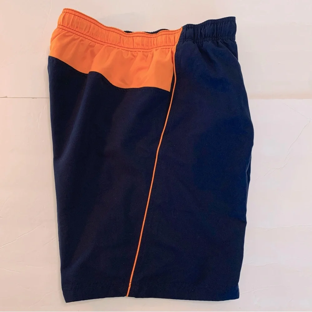 SPEEDO Men’s Navy and Orange Swim Trunks Size XXL
